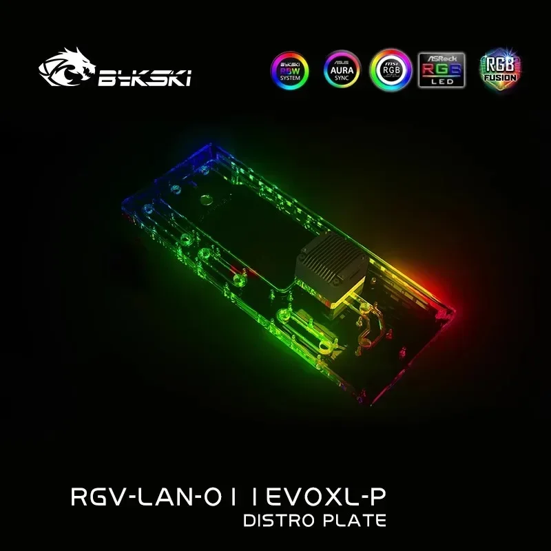 Bykski Acrylic Distro Plate /B - Distro Plate Ddc Pump Combo ulasan dan harga
