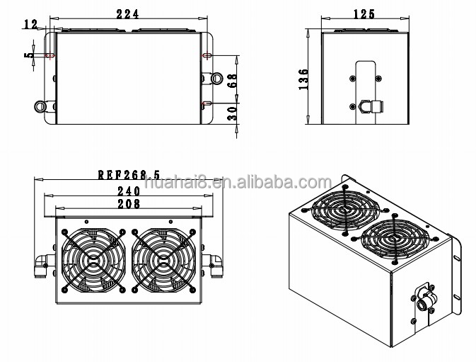 Industrial Thermoelectric Heat - Chiller Water Cooling System Pc ulasan dan harga